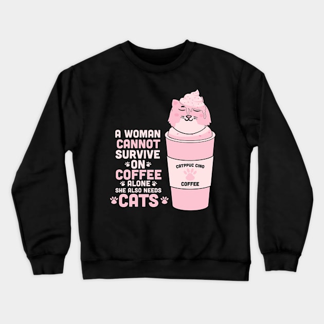 Sarcastic Cat | Hilarious Cat | Funny Cats Crewneck Sweatshirt by ZiaZiaShop